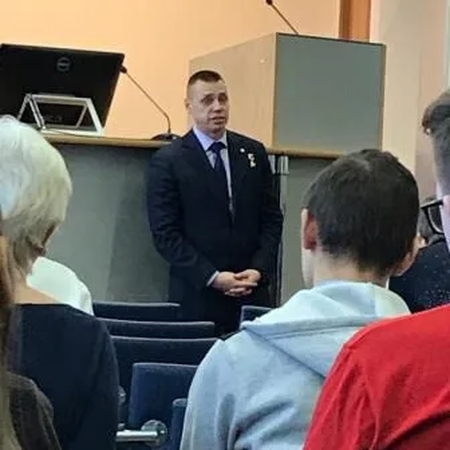 Встреча с самым молодым Героем России Сергеем Андреевичем Мыльниковым