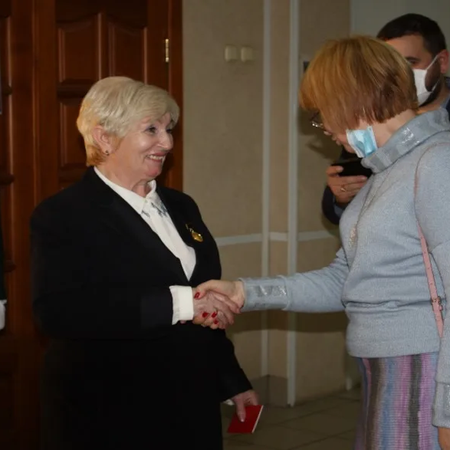 "Награждение знаком «80 лет системе профессионально-технического образования» преподавателя нашего техникума"