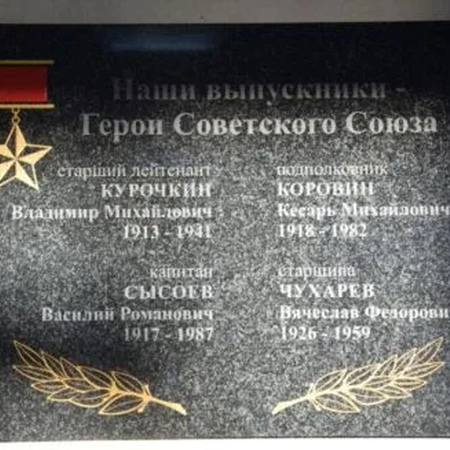 В память о героях-выпускниках